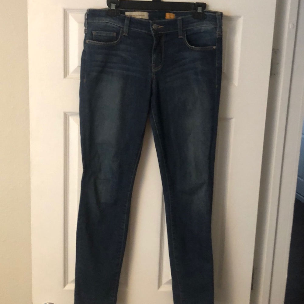 Pilcro and the Letterpress Blue Skinny Jeans